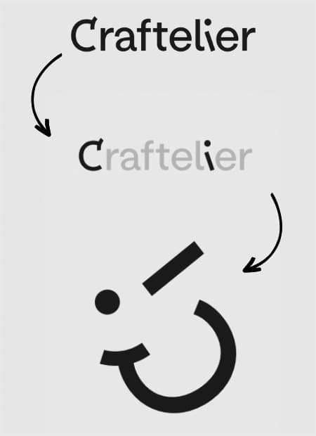 informacion logo craftelier letras